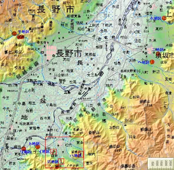 長野周辺地図